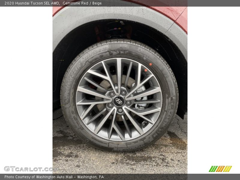 Gemstone Red / Beige 2020 Hyundai Tucson SEL AWD