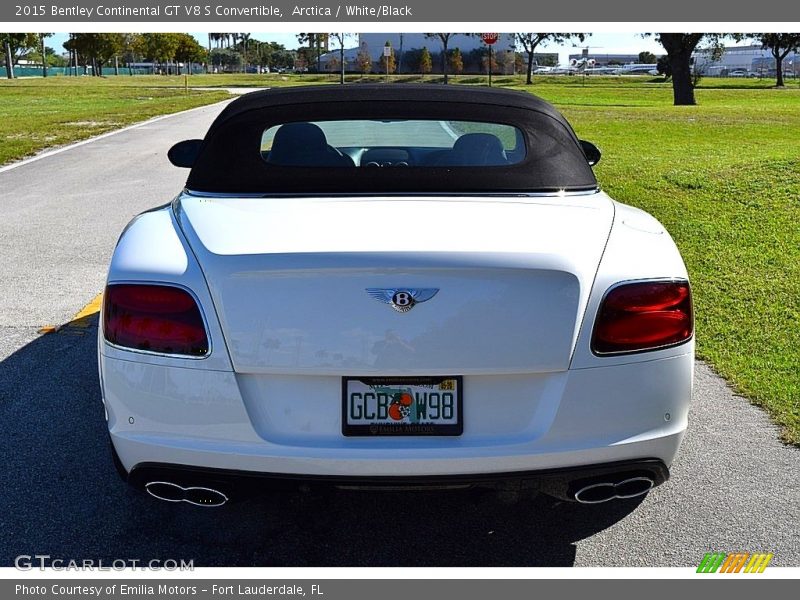 Arctica / White/Black 2015 Bentley Continental GT V8 S Convertible