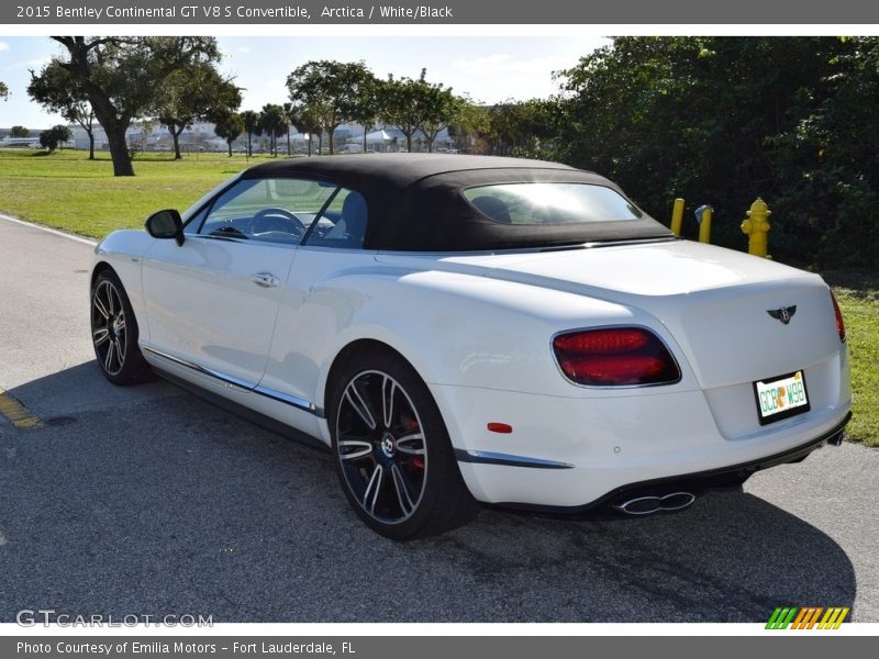 Arctica / White/Black 2015 Bentley Continental GT V8 S Convertible