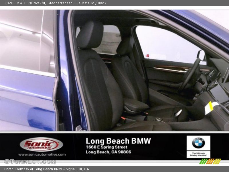 Mediterranean Blue Metallic / Black 2020 BMW X1 sDrive28i