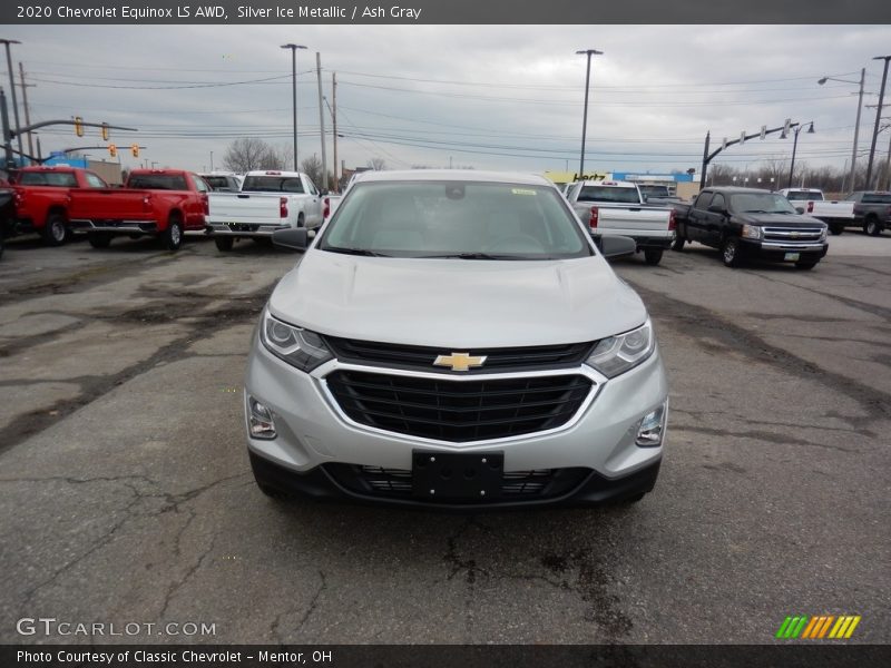Silver Ice Metallic / Ash Gray 2020 Chevrolet Equinox LS AWD