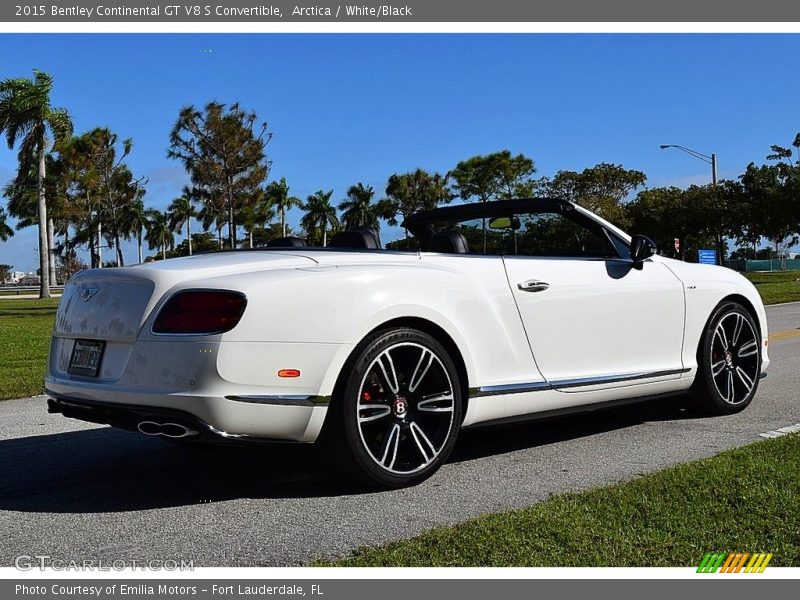 Arctica / White/Black 2015 Bentley Continental GT V8 S Convertible