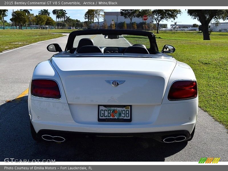 Arctica / White/Black 2015 Bentley Continental GT V8 S Convertible
