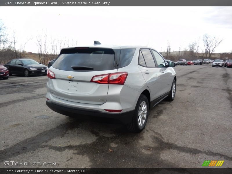 Silver Ice Metallic / Ash Gray 2020 Chevrolet Equinox LS AWD