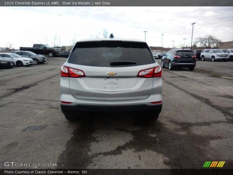 Silver Ice Metallic / Ash Gray 2020 Chevrolet Equinox LS AWD