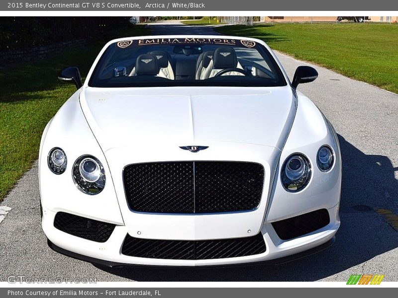 Arctica / White/Black 2015 Bentley Continental GT V8 S Convertible