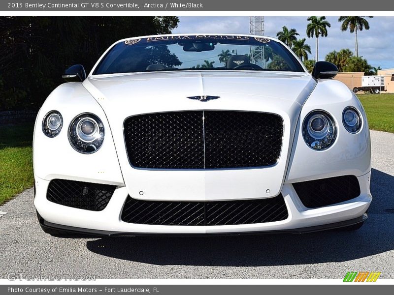 Arctica / White/Black 2015 Bentley Continental GT V8 S Convertible