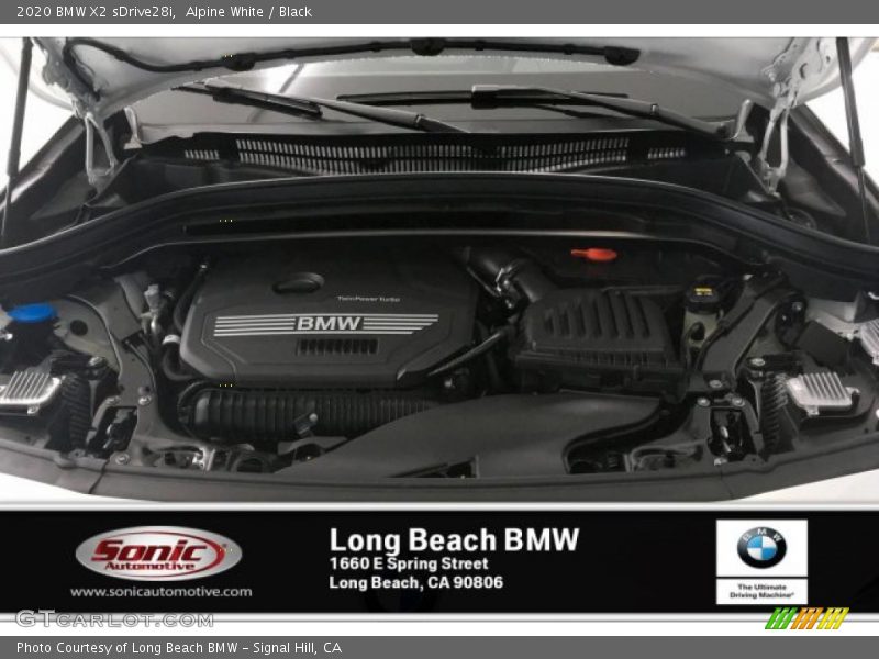 Alpine White / Black 2020 BMW X2 sDrive28i