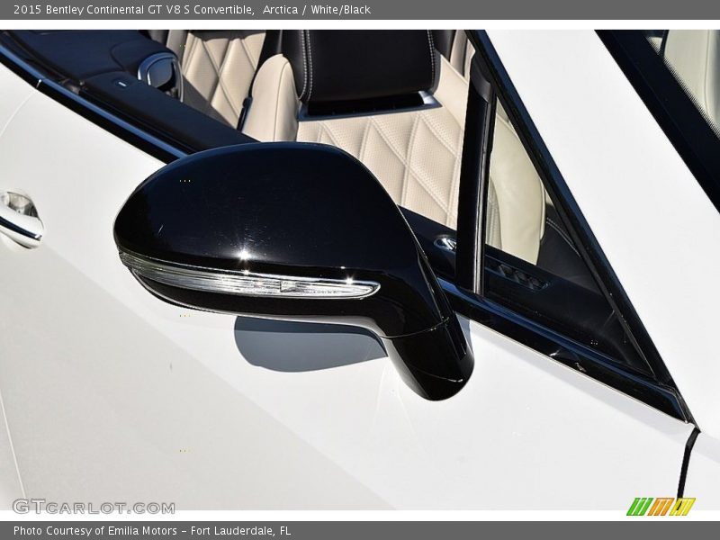 Arctica / White/Black 2015 Bentley Continental GT V8 S Convertible
