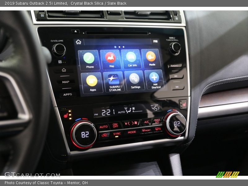 Controls of 2019 Outback 2.5i Limited