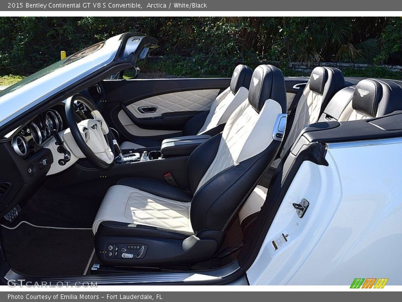  2015 Continental GT V8 S Convertible White/Black Interior