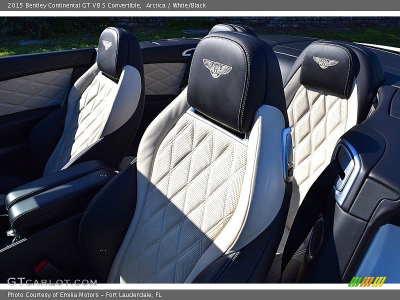 Arctica / White/Black 2015 Bentley Continental GT V8 S Convertible
