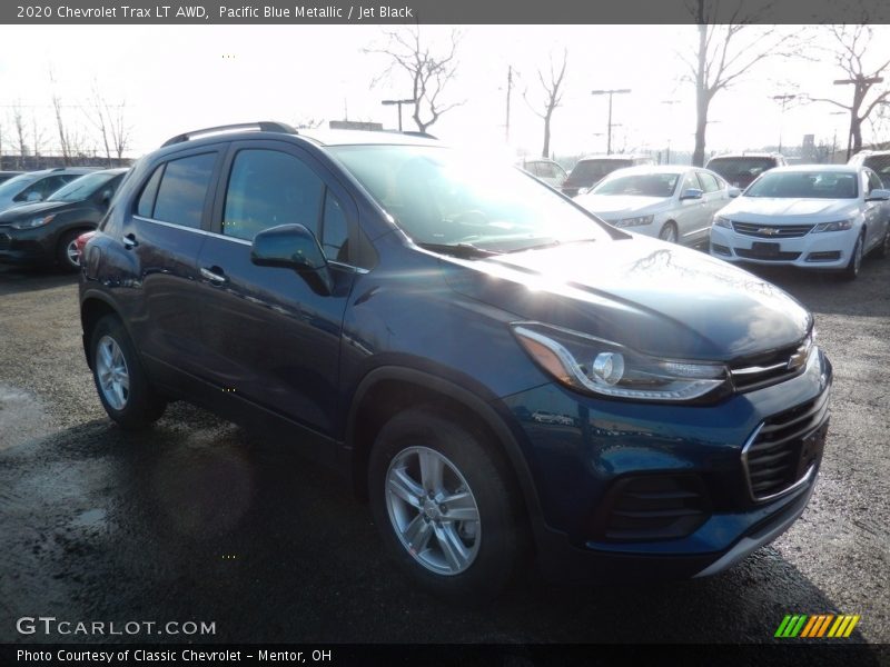 Pacific Blue Metallic / Jet Black 2020 Chevrolet Trax LT AWD