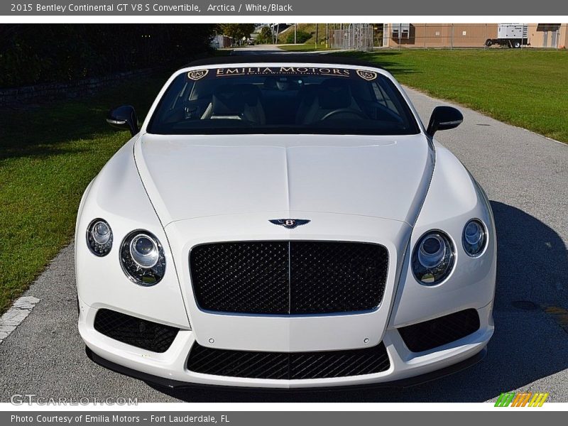 Arctica / White/Black 2015 Bentley Continental GT V8 S Convertible