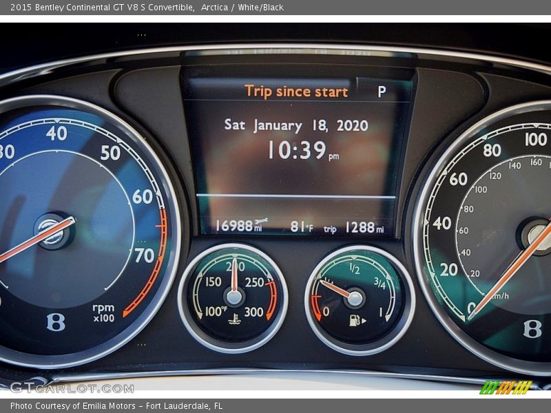  2015 Continental GT V8 S Convertible V8 S Convertible Gauges