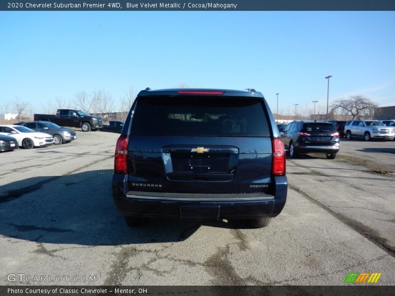 Blue Velvet Metallic / Cocoa/Mahogany 2020 Chevrolet Suburban Premier 4WD