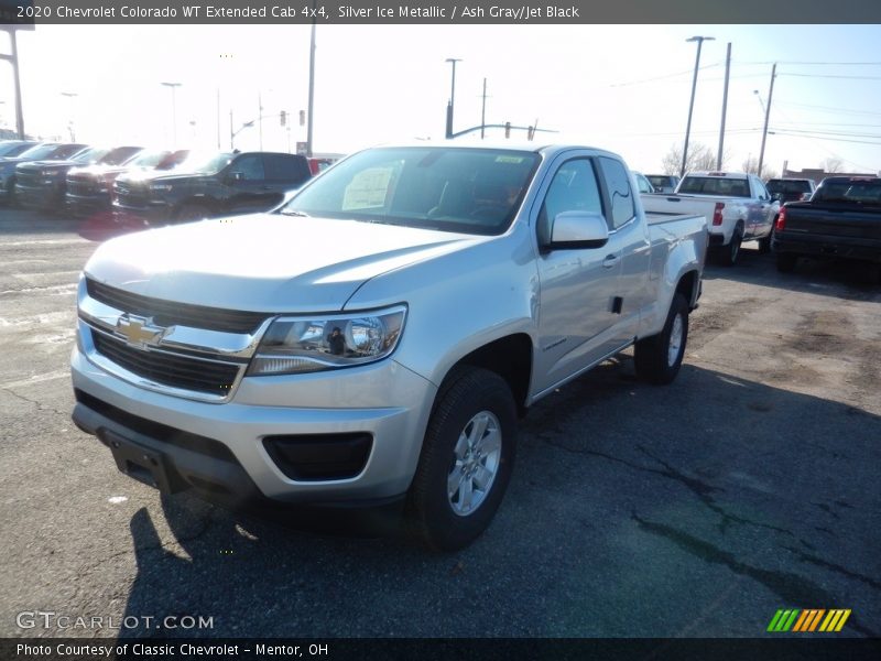 Silver Ice Metallic / Ash Gray/Jet Black 2020 Chevrolet Colorado WT Extended Cab 4x4