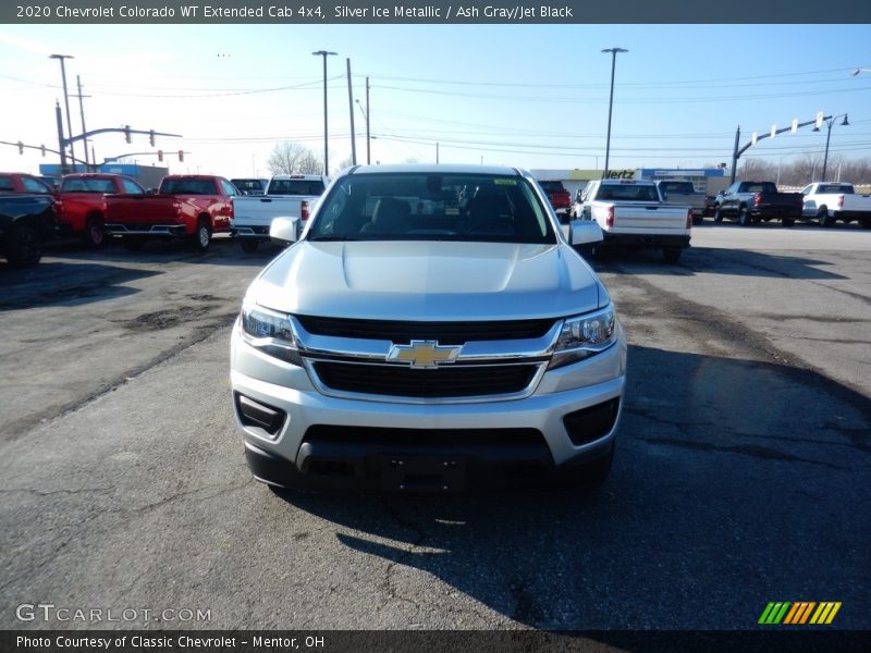 Silver Ice Metallic / Ash Gray/Jet Black 2020 Chevrolet Colorado WT Extended Cab 4x4