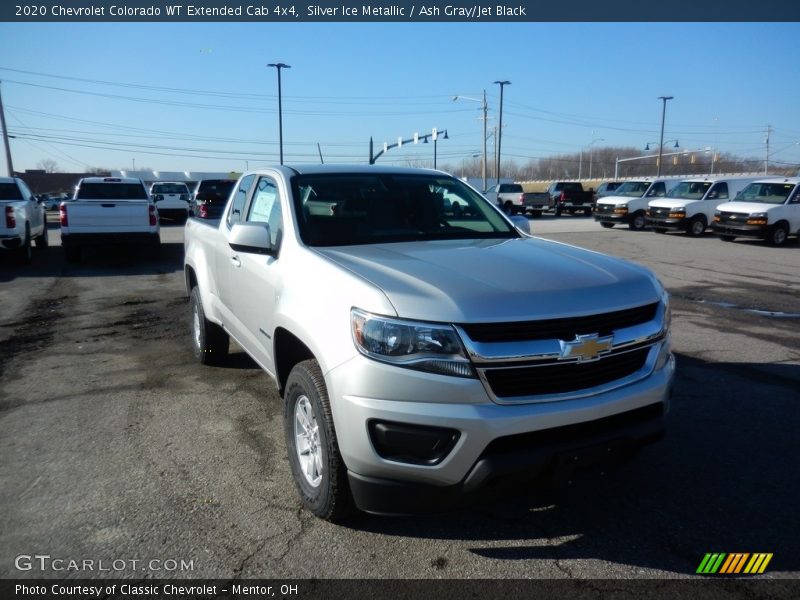 Silver Ice Metallic / Ash Gray/Jet Black 2020 Chevrolet Colorado WT Extended Cab 4x4