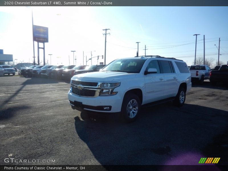 Summit White / Cocoa/­Dune 2020 Chevrolet Suburban LT 4WD