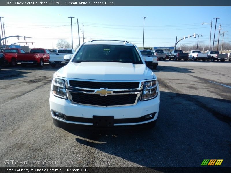Summit White / Cocoa/­Dune 2020 Chevrolet Suburban LT 4WD