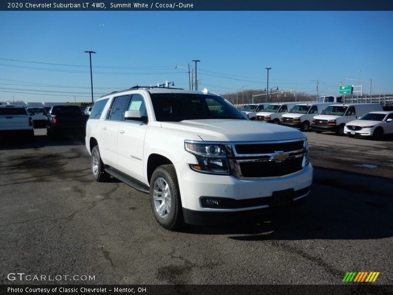 Summit White / Cocoa/­Dune 2020 Chevrolet Suburban LT 4WD