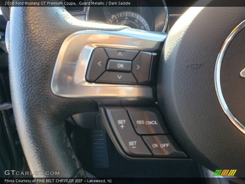 Guard Metallic / Dark Saddle 2016 Ford Mustang GT Premium Coupe