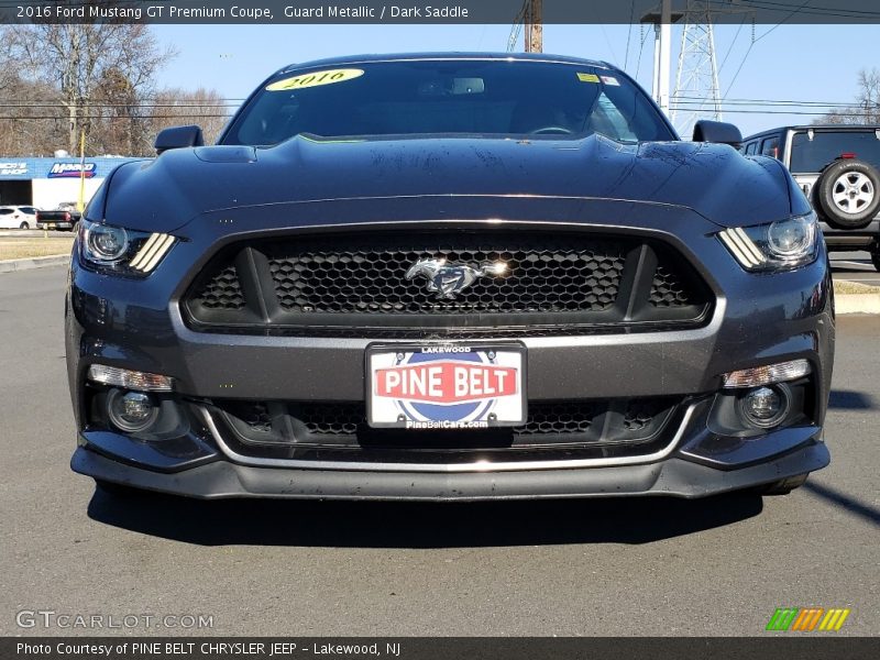 Guard Metallic / Dark Saddle 2016 Ford Mustang GT Premium Coupe