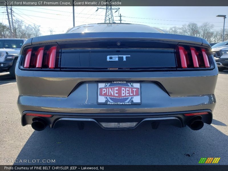 Guard Metallic / Dark Saddle 2016 Ford Mustang GT Premium Coupe