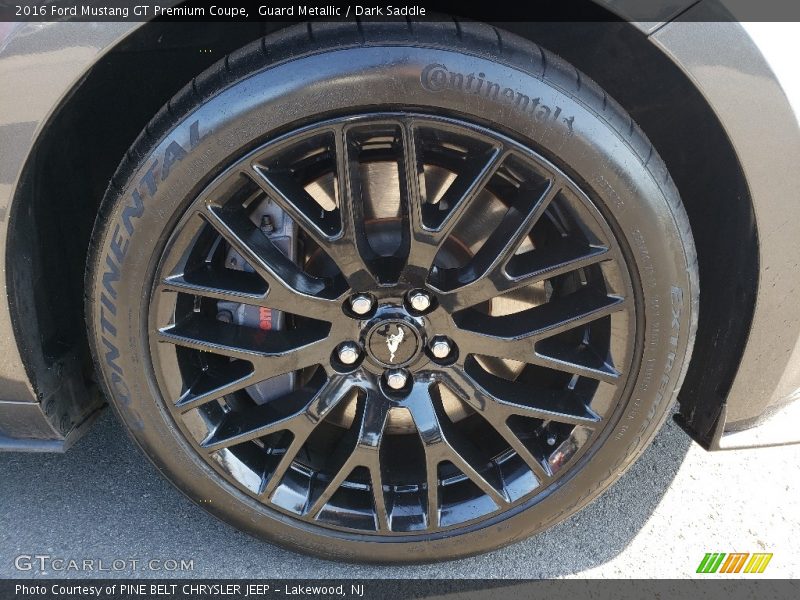 Guard Metallic / Dark Saddle 2016 Ford Mustang GT Premium Coupe