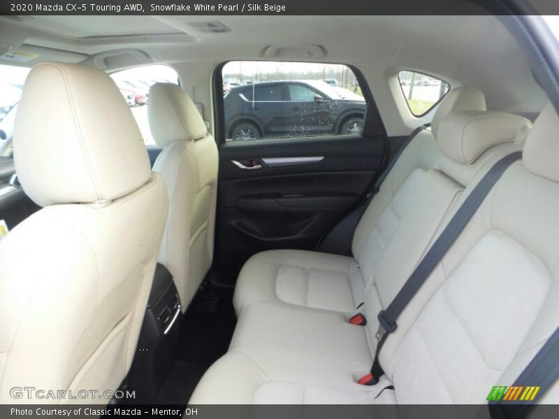 Snowflake White Pearl / Silk Beige 2020 Mazda CX-5 Touring AWD