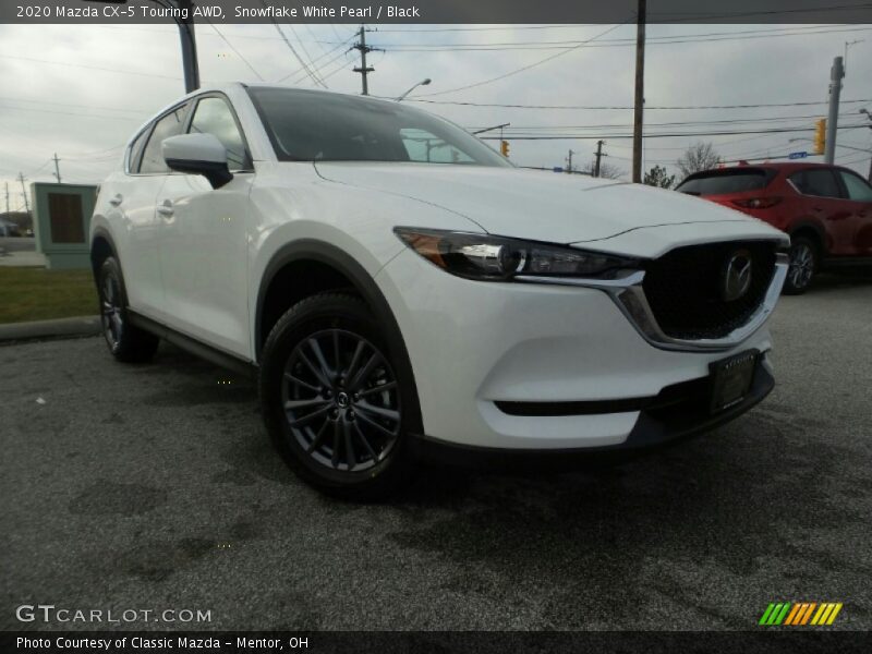 Snowflake White Pearl / Black 2020 Mazda CX-5 Touring AWD