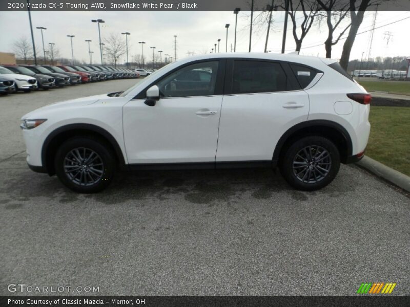 Snowflake White Pearl / Black 2020 Mazda CX-5 Touring AWD
