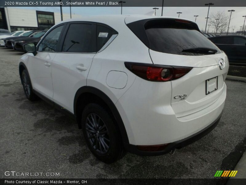 Snowflake White Pearl / Black 2020 Mazda CX-5 Touring AWD