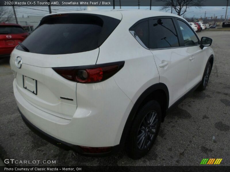 Snowflake White Pearl / Black 2020 Mazda CX-5 Touring AWD