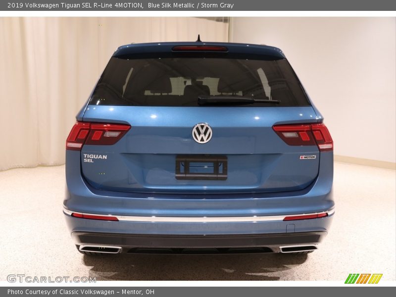 Blue Silk Metallic / Storm Gray 2019 Volkswagen Tiguan SEL R-Line 4MOTION