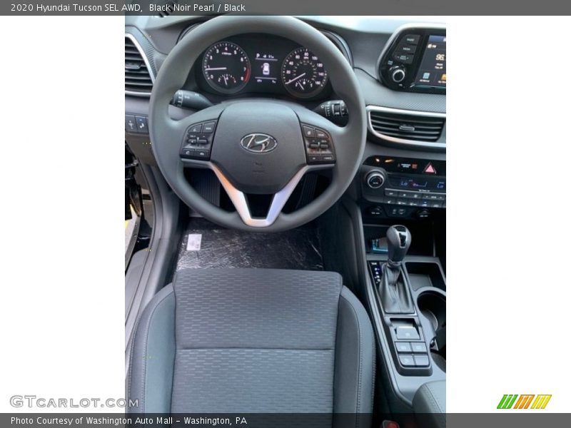 Black Noir Pearl / Black 2020 Hyundai Tucson SEL AWD