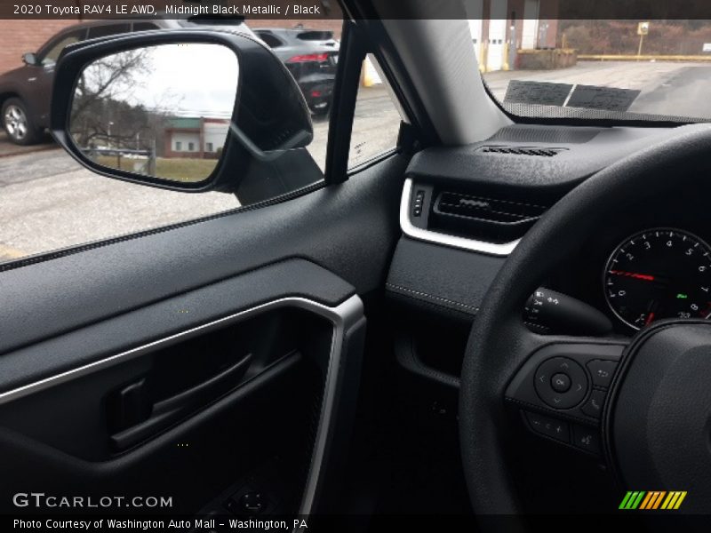 Midnight Black Metallic / Black 2020 Toyota RAV4 LE AWD