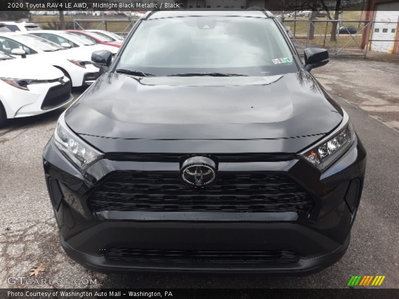 Midnight Black Metallic / Black 2020 Toyota RAV4 LE AWD