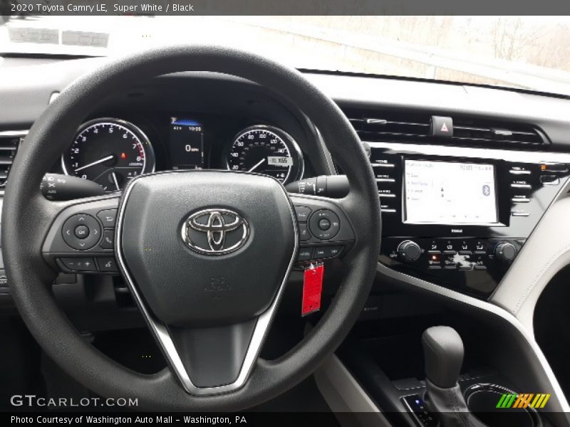 Super White / Black 2020 Toyota Camry LE