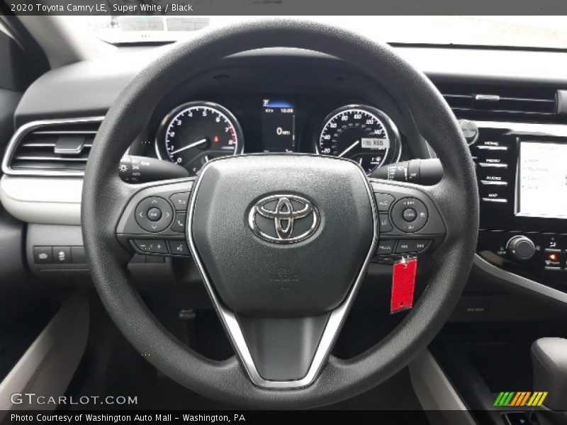 Super White / Black 2020 Toyota Camry LE