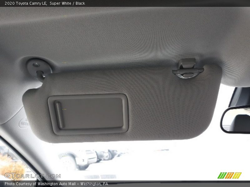 Super White / Black 2020 Toyota Camry LE