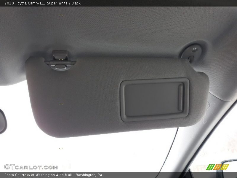 Super White / Black 2020 Toyota Camry LE