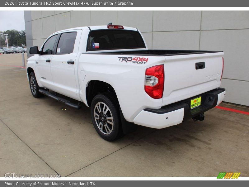 Super White / Graphite 2020 Toyota Tundra TRD Sport CrewMax 4x4