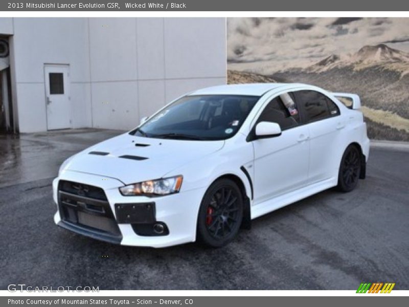 Wicked White / Black 2013 Mitsubishi Lancer Evolution GSR