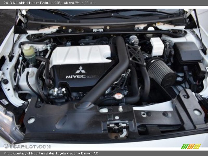 Wicked White / Black 2013 Mitsubishi Lancer Evolution GSR
