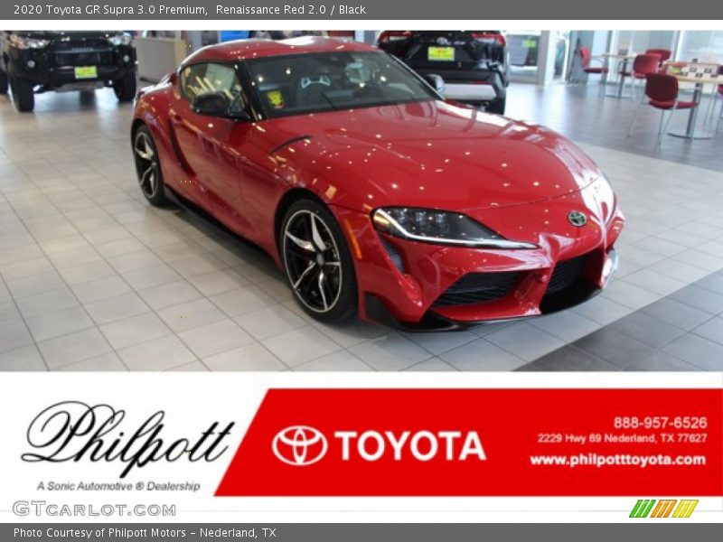 Renaissance Red 2.0 / Black 2020 Toyota GR Supra 3.0 Premium
