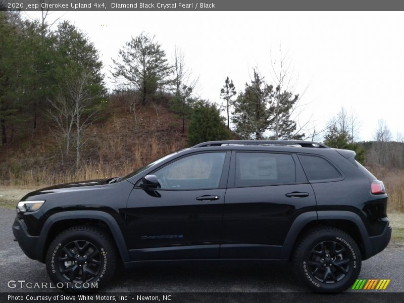 Diamond Black Crystal Pearl / Black 2020 Jeep Cherokee Upland 4x4