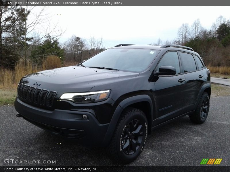 Diamond Black Crystal Pearl / Black 2020 Jeep Cherokee Upland 4x4