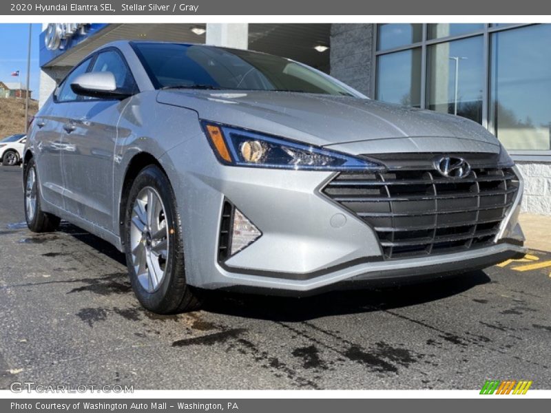 Stellar Silver / Gray 2020 Hyundai Elantra SEL